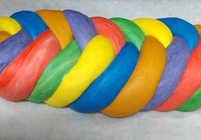 Braided Colored Bread